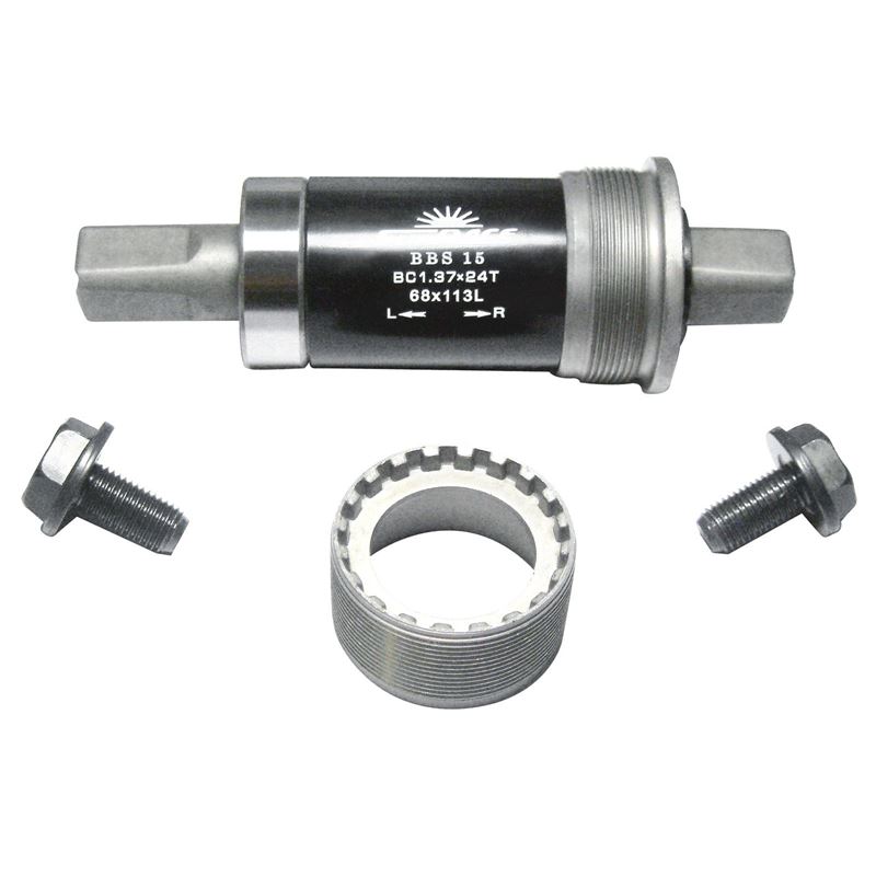 EJE PEDALIER SELLADO ACERO BBS15  103/107/113/118/122/127 MM